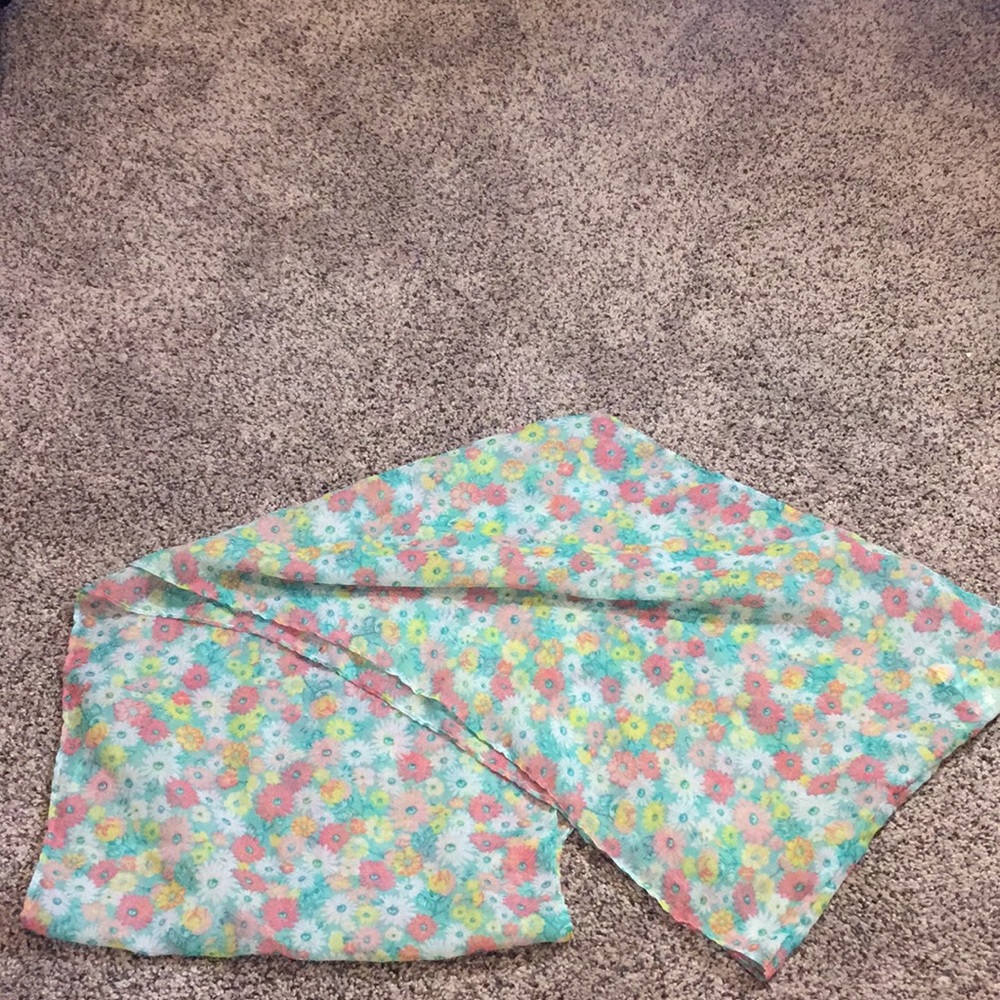 Flower infinity scarf